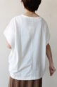 シロデラボンテ（siro de labonte）AMABLEタックスリーブＴシャツ／オフ×オレンジ