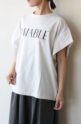 シロデラボンテ（siro de labonte）AMABLEタックスリーブＴシャツ／エクリュー×ブラック