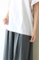 シロデラボンテ（siro de labonte）AMABLEタックスリーブＴシャツ／エクリュー×ブラック