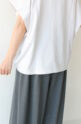 シロデラボンテ（siro de labonte）AMABLEタックスリーブＴシャツ／エクリュー×ブラック