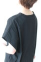 シロデラボンテ（siro de labonte）AMABLEタックスリーブＴシャツ／ブラック×ライム