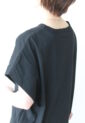 シロデラボンテ（siro de labonte）AMABLEタックスリーブＴシャツ／ブラック×ライム