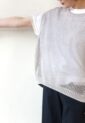 アンカルネ（Un carnet）ギマメッシュベスト／ライトグレー