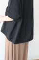 マリードール（MARIED'OR） 刺繍貼り付け身幅ワイドカットソー／ブラック