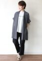 ディニテコリエ(Dignite Collier）メッシュ半袖ジャケット／スミクロ