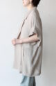 ディニテコリエ(Dignite Collier）メッシュ半袖ジャケット／ベージュ
