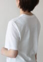 カフネ（CAFUNE）フロッキープリントロゴＴシャツ／アイボリー