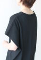 シロデラボンテ（siro de labonte）ハートタックスリーブＴシャツ／ブラック×ピンク
