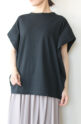 シロデラボンテ（siro de labonte）タックスリーブＴシャツ（ロゴなし）／ブラック
