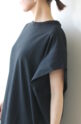 シロデラボンテ（siro de labonte）タックスリーブＴシャツ（ロゴなし）／ブラック
