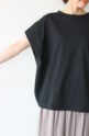 シロデラボンテ（siro de labonte）タックスリーブＴシャツ（ロゴなし）／ブラック