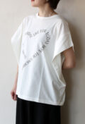 シロデラボンテ（siro de labonte）ハートタックスリーブＴシャツ／オフ×モカ