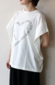 シロデラボンテ（siro de labonte）ハートタックスリーブＴシャツ／オフ×モカ