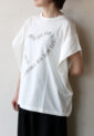 シロデラボンテ（siro de labonte）ハートタックスリーブＴシャツ／オフ×モカ