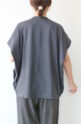 シロデラボンテ（siro de labonte）ハートタックスリーブＴシャツ／チャコール×イエロー