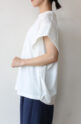 シロデラボンテ（siro de labonte）タックスリーブＴシャツ（ロゴなし）／オフ