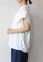 シロデラボンテ（siro de labonte）タックスリーブＴシャツ（ロゴなし）／オフ