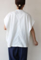 シロデラボンテ（siro de labonte）タックスリーブＴシャツ（ロゴなし）／オフ
