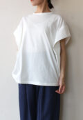 シロデラボンテ（siro de labonte）タックスリーブＴシャツ（ロゴなし）／オフ