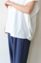 シロデラボンテ（siro de labonte）タックスリーブＴシャツ（ロゴなし）／オフ