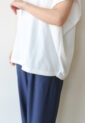 シロデラボンテ（siro de labonte）タックスリーブＴシャツ（ロゴなし）／オフ