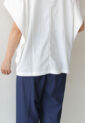 シロデラボンテ（siro de labonte）タックスリーブＴシャツ（ロゴなし）／オフ