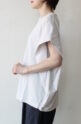 シロデラボンテ（siro de labonte）タックスリーブＴシャツ（ロゴなし）／エクリュ