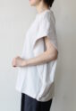シロデラボンテ（siro de labonte）タックスリーブＴシャツ（ロゴなし）／エクリュ