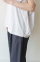 シロデラボンテ（siro de labonte）タックスリーブＴシャツ（ロゴなし）／エクリュ