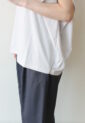 シロデラボンテ（siro de labonte）タックスリーブＴシャツ（ロゴなし）／エクリュ