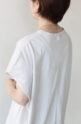 シロデラボンテ（siro de labonte）タックスリーブＴシャツ（ロゴなし）／エクリュ