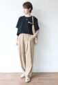 ディニテコリエ(Dignite Collier）AMICALロゴ吸水速乾Tシャツ／ブラック