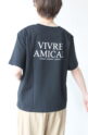 ディニテコリエ(Dignite Collier）AMICALロゴ吸水速乾Tシャツ／ブラック