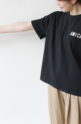 ディニテコリエ(Dignite Collier）AMICALロゴ吸水速乾Tシャツ／ブラック