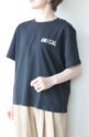ディニテコリエ(Dignite Collier）AMICALロゴ吸水速乾Tシャツ／ブラック