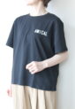 ディニテコリエ(Dignite Collier）AMICALロゴ吸水速乾Tシャツ／ブラック