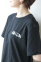 ディニテコリエ(Dignite Collier）AMICALロゴ吸水速乾Tシャツ／ブラック