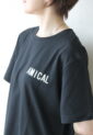 ディニテコリエ(Dignite Collier）AMICALロゴ吸水速乾Tシャツ／ブラック