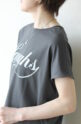 ディニテコリエ(Dignite Collier）Laughts ２wayTシャツ吸水速乾／チャコール