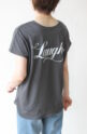 ディニテコリエ(Dignite Collier）Laughts ２wayTシャツ吸水速乾／チャコール