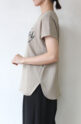 ディニテコリエ(Dignite Collier）Laughts ２wayTシャツ吸水速乾／ベージュ