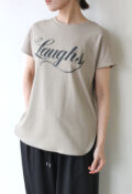 ディニテコリエ(Dignite Collier）Laughts ２wayTシャツ吸水速乾／ベージュ