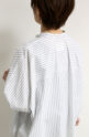 カフネ（CAFUNE）ストライプシャツ／オフ×グレー