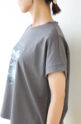 ディニテコリエ(Dignite Collier）木漏れ日Tシャツ／チャコール