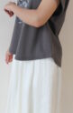ディニテコリエ(Dignite Collier）木漏れ日Tシャツ／チャコール