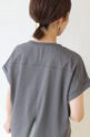 ディニテコリエ(Dignite Collier）木漏れ日Tシャツ／チャコール