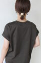 ディニテコリエ(Dignite Collier）ロゴフレンチＴシャツ／ダークブラウン