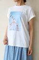 ディニテコリエ(Dignite Collier）フォトプリントTシャツ／オフ