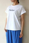 ディニテコリエ(Dignite Collier）ロゴフレンチＴシャツ／オフ