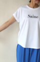 ディニテコリエ(Dignite Collier）ロゴフレンチＴシャツ／オフ